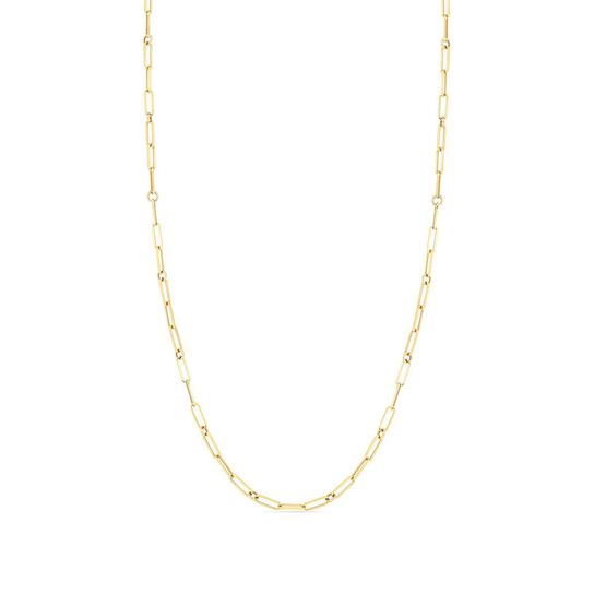 Roberto Coin Classic Gold Yellow Gold Paper Clip Chain Necklace 5310167AY340 image number 0
