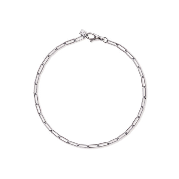 Bracelet chaîne en or blanc