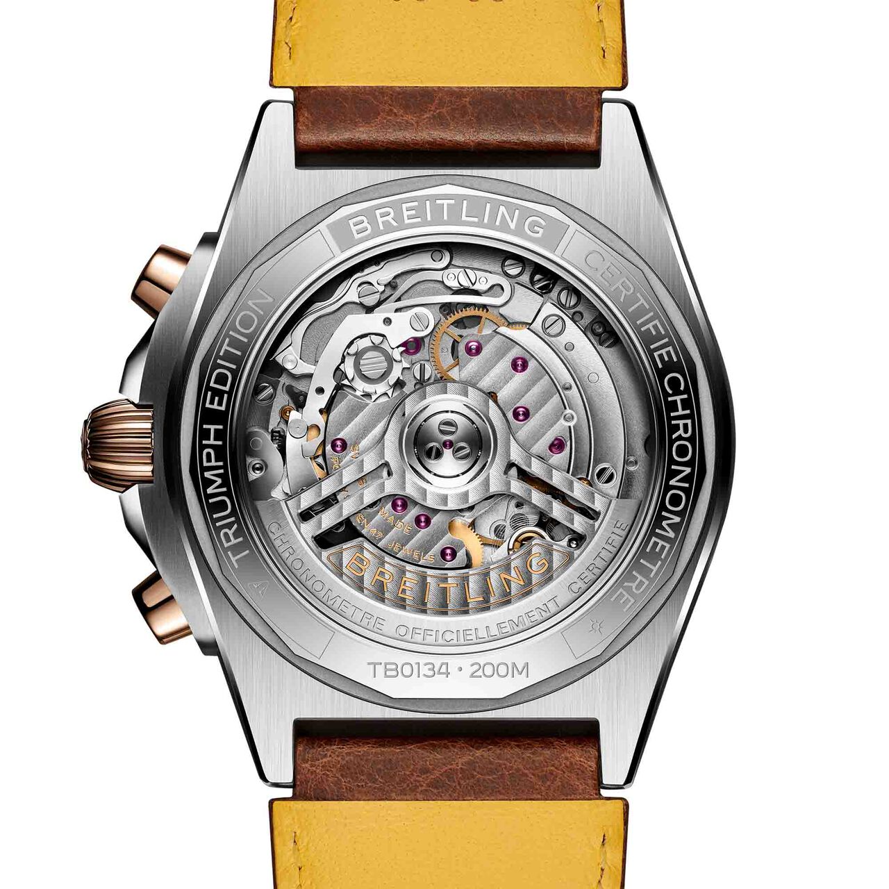 Breitling Chronomat B01 Triumph 42 mm Titanium and Red Gold image number 4