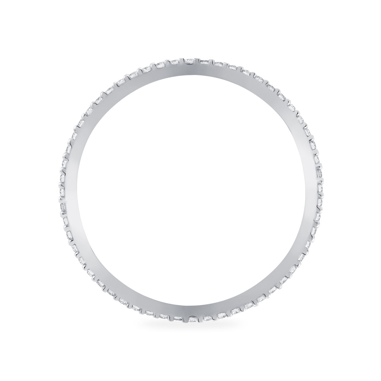 Birks Iconic Stackable White Gold and Diamond RosÃ©e du Matin Ring image number 3