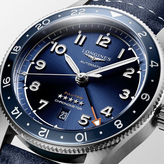 Longines Spirit Zulu Time Automatic GMT 42 mm Stainless Steel L3.812.4.93.2 Dial image number 3