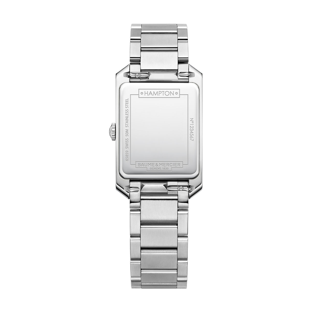 Hampton 35 X 22 mm quartz en acier inoxydable image number 1