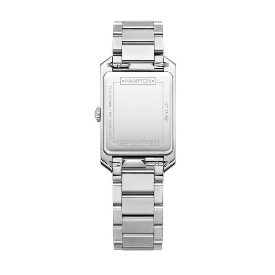 Hampton 35 X 22 mm quartz en acier inoxydable image number 1