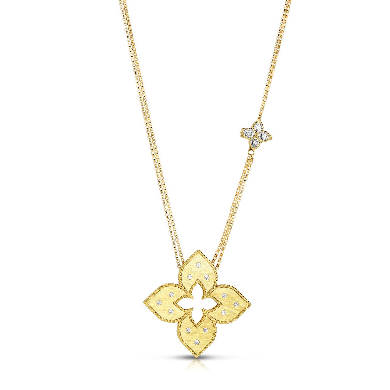 maison birks roberto coin venetian princess gold diamond necklace 7772018aj30x image number 0