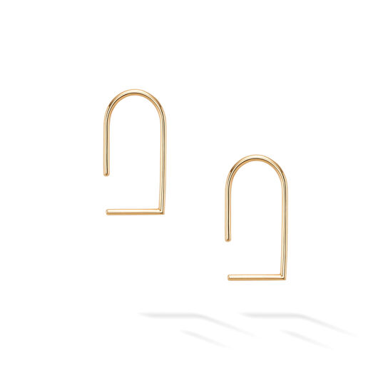 Birks Essentials Yellow Gold Wire Earrings image number 1