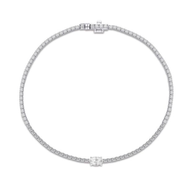 Bracelet en Or Blanc avec Diamants