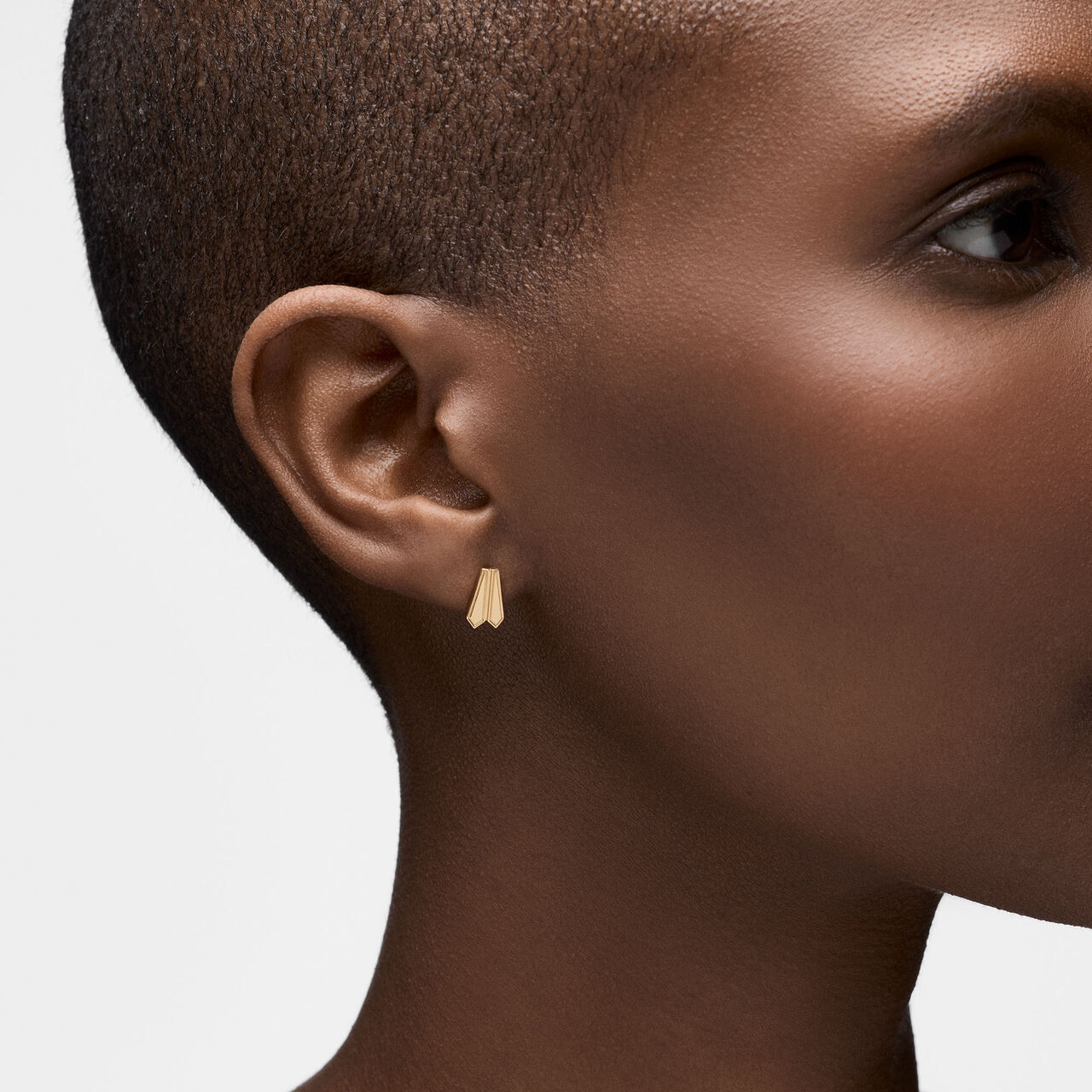 Birks Beekeeper boucles d'oreilles en or jaune sur mannequin image number 1