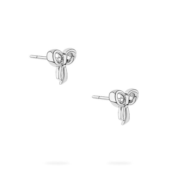 Sterling Silver Bow Earrings for Kids