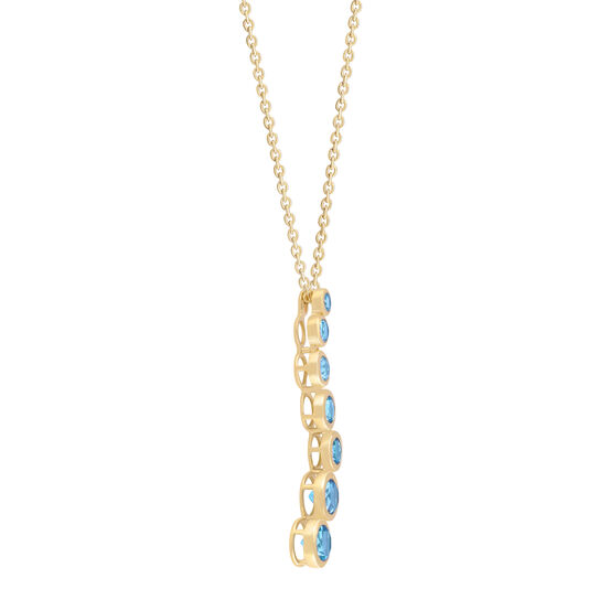 Topaz graduated pendant, 1.95ct yellow gold image number 1