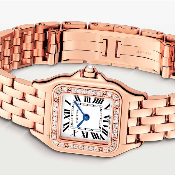 Panthère de Cartier Small Quartz 22 X 30 mm Rose Gold and Diamond