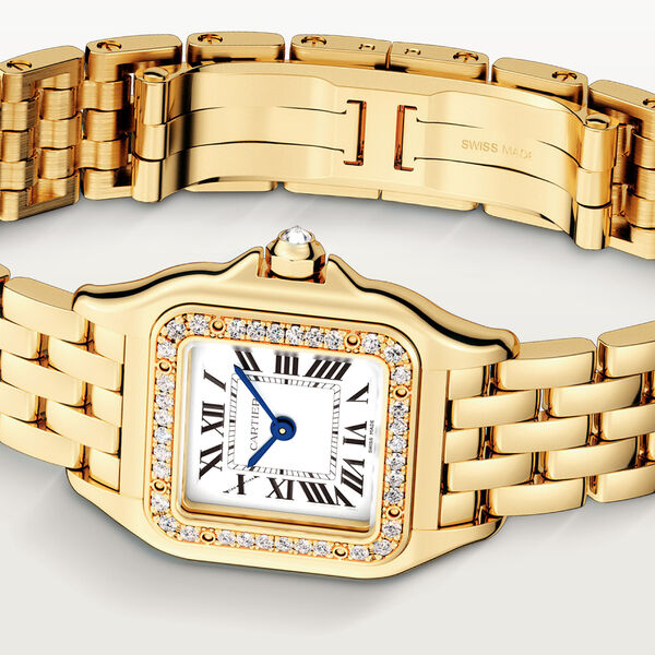 Panthère de Cartier Small Quartz 22 X 30 mm Yellow Gold and Diamond