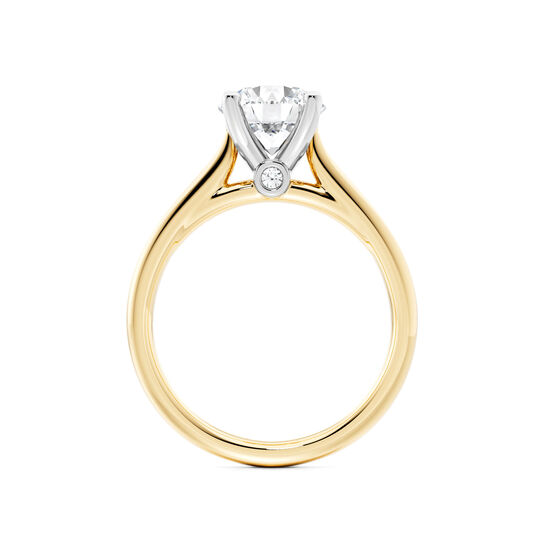 Birks 1879 Yellow Gold Round Solitaire Diamond Engagement Ring image number 2