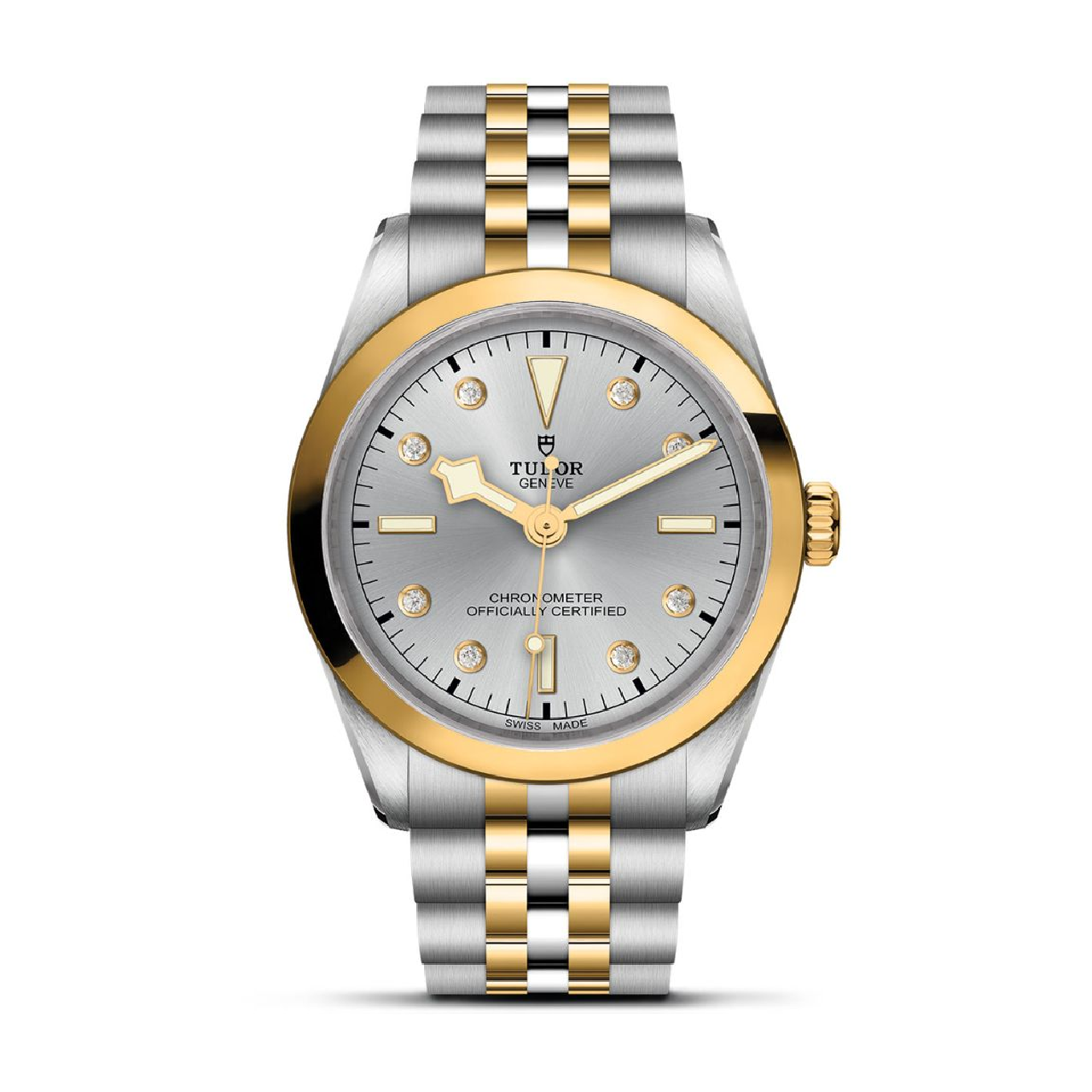 Black Bay One Automatic 36 mm Yellow Gold. Stainless Steel and Diamond