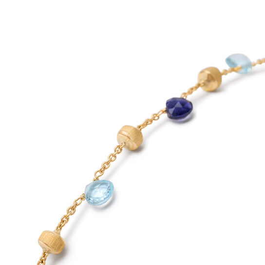 Marco Bicego Paradise Yellow Gold, Blue Topaz and Iolite Bracelet BB765 MIX240 Y  image number 2