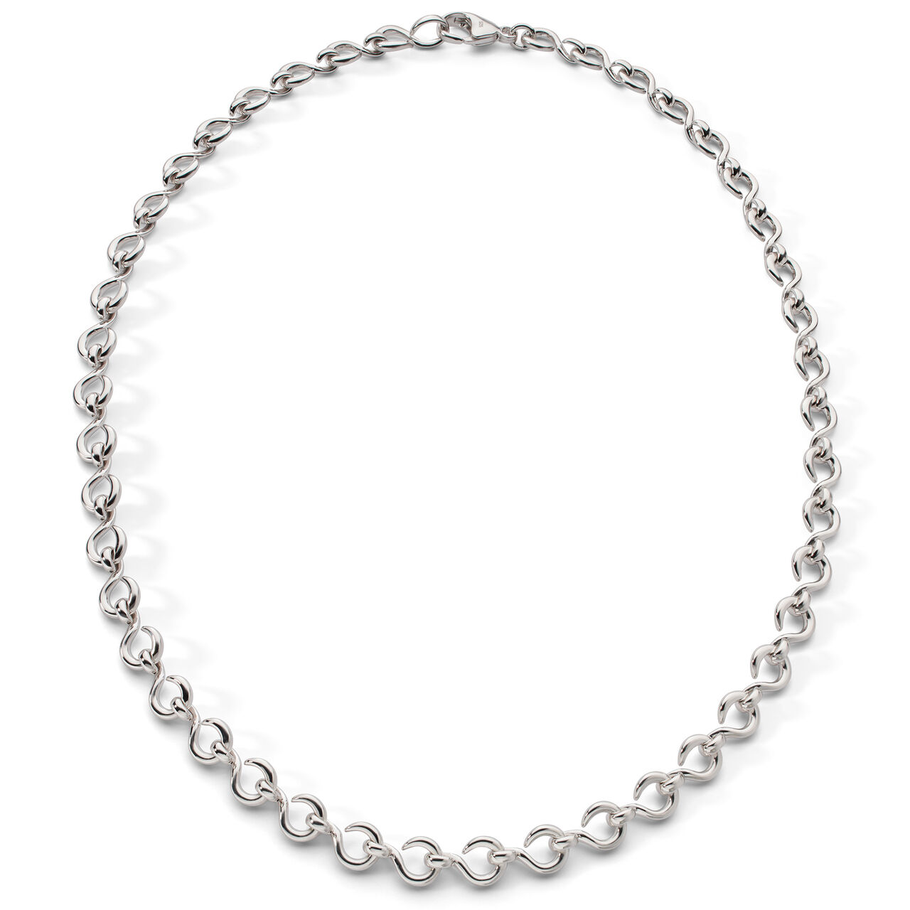 Monica Rich Kosann Infinite & Boundless The Twist Infinity Petite Silver Necklace 41629 - Full Necklace image number 1