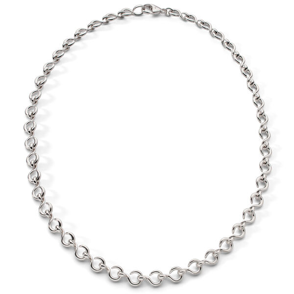 Infinite & Boundless The Twist Infinity Petite Silver Necklace