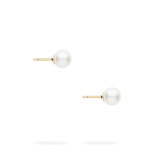 Birks Pearls 6.5&ndash;7 mm Akoya Pearl Earrings in Yellow Gold image number 4