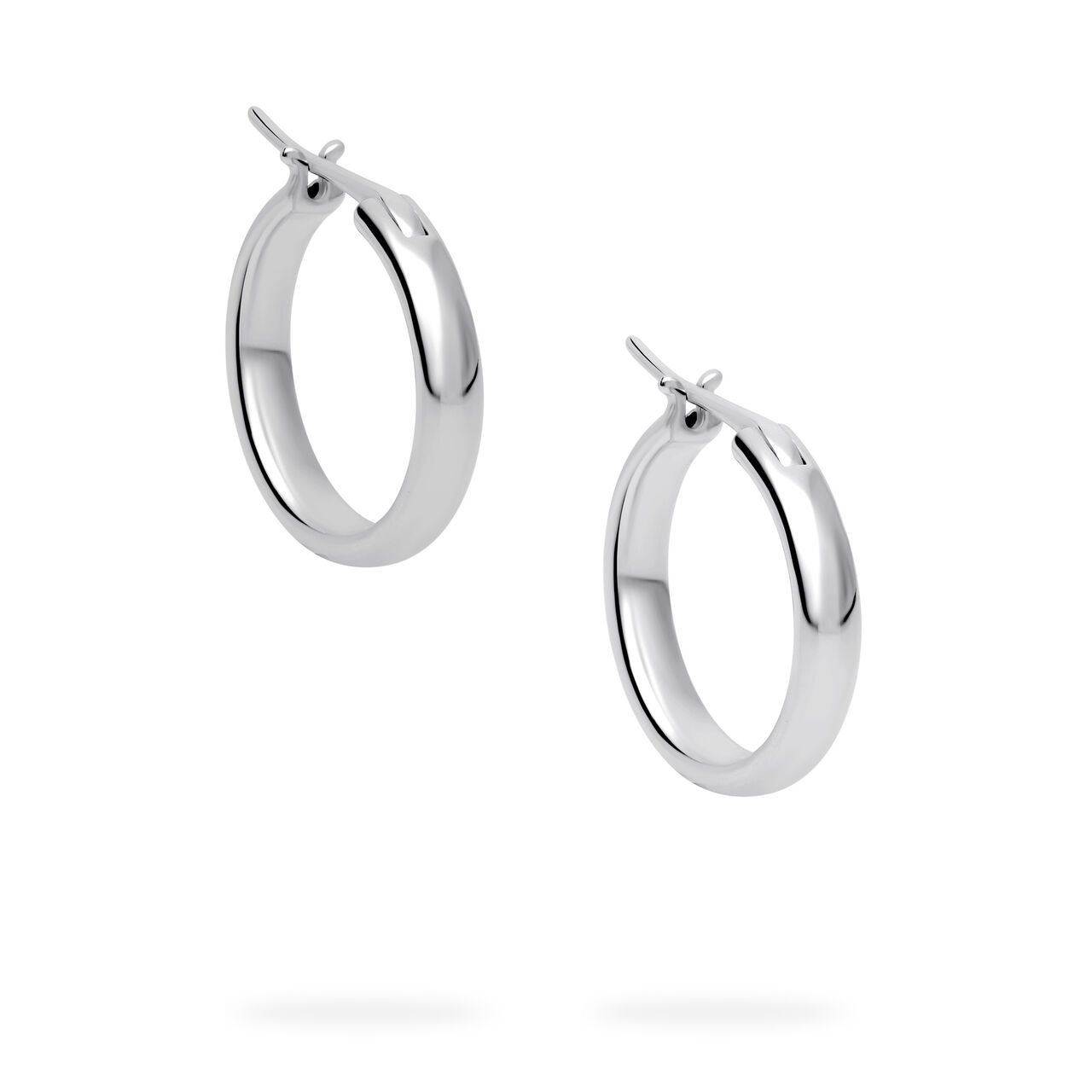 Birks Essentials Sterling Silver 15 mm Huggie Earrings image number 2
