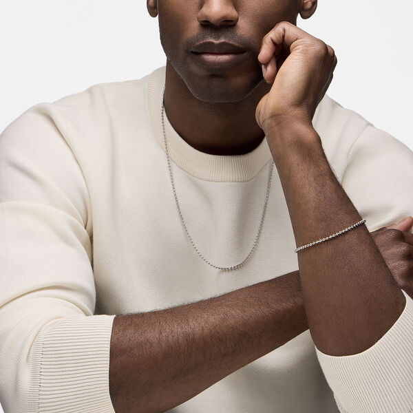 Collier perl&eacute; en argent sterling