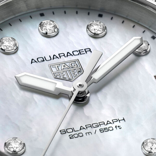 Aquaracer Professional 200 Solargraph 34 mm Stainless Steel and Diamond