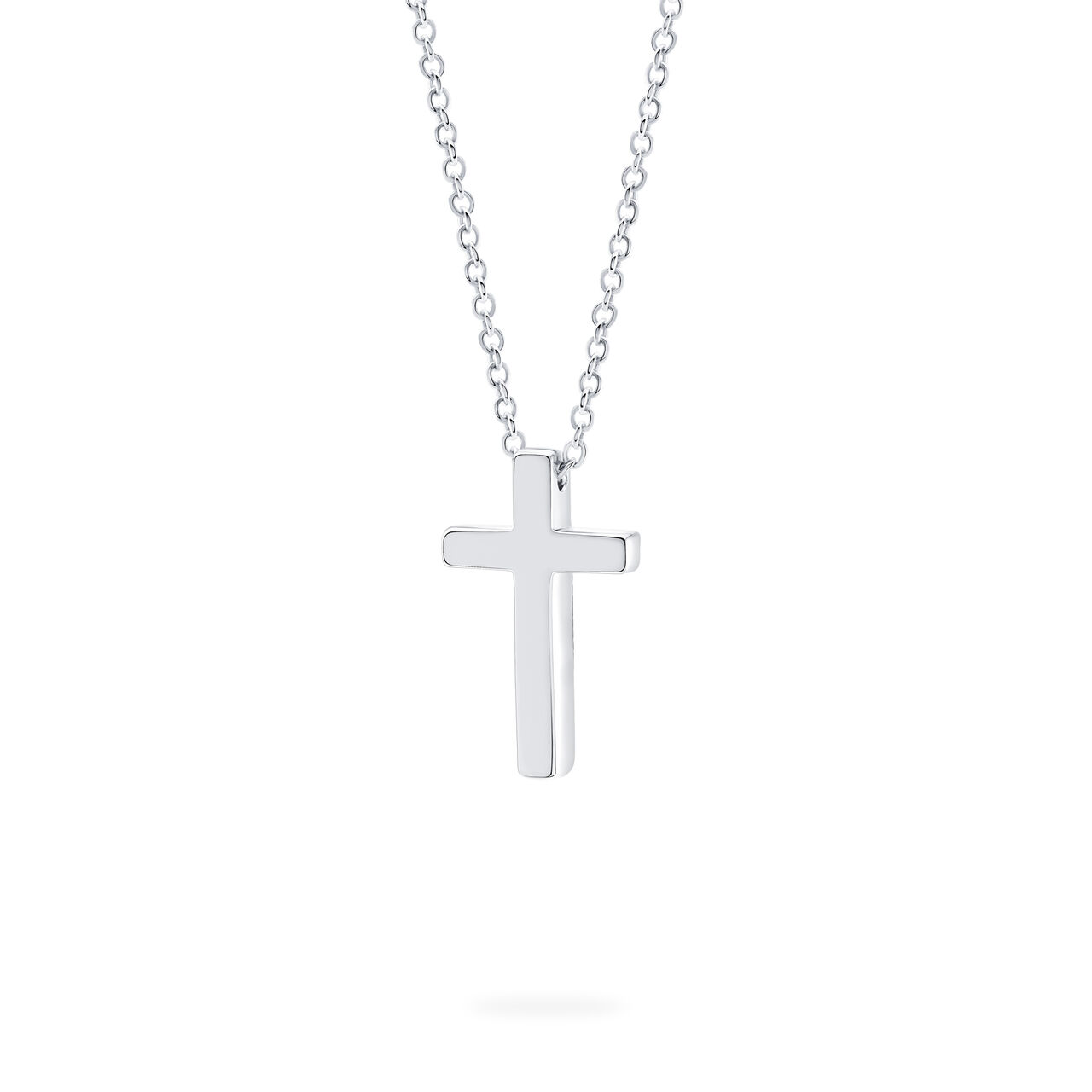 Birks Essentials Large Sterling Silver Cross Pendant for Kids image number 1