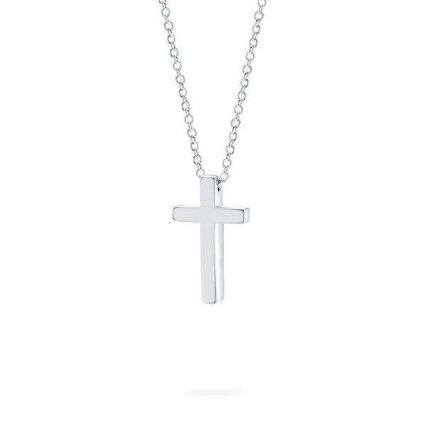 Pendentif en croix en argent pour enfants grand modèle