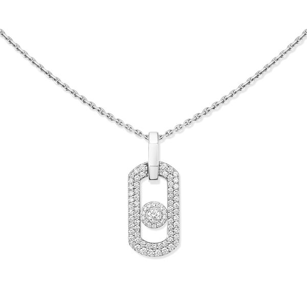 So Move White Gold and Diamond Pav&eacute; Pendant