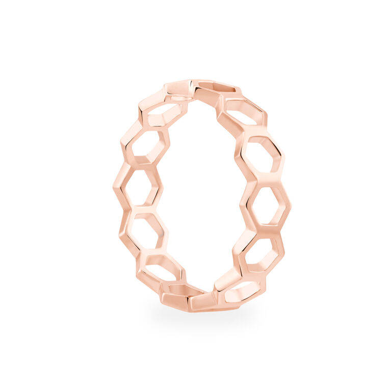 Stackable Rose Gold Bee Chic Ring