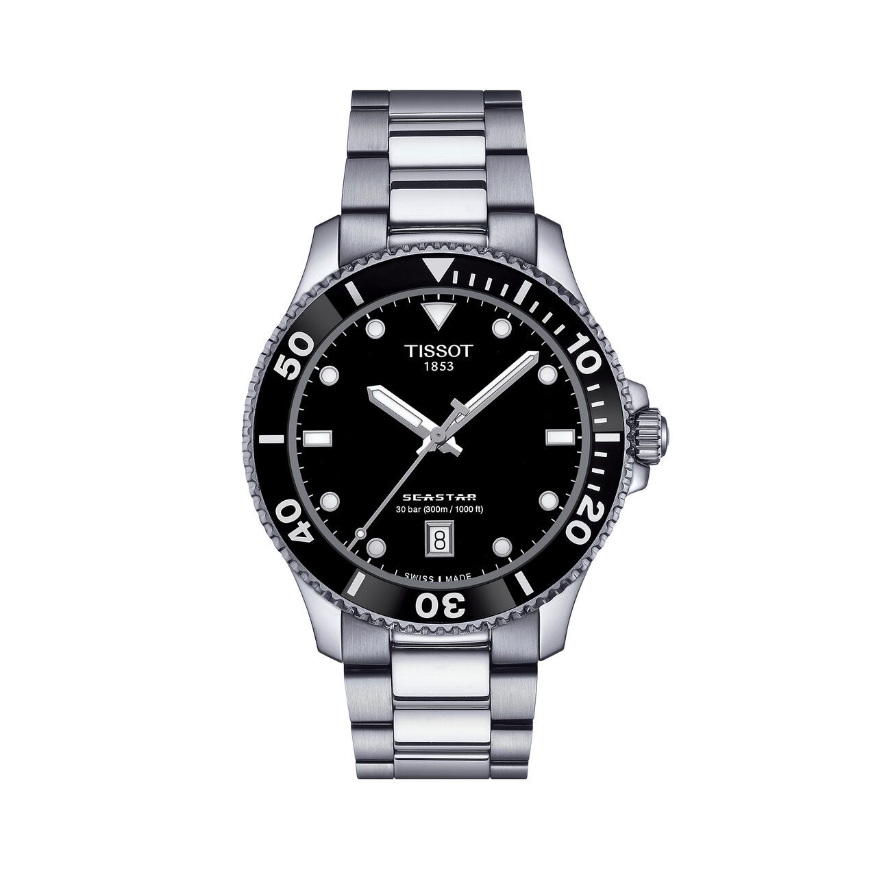 Tissot Seastar 1000 40 mm quartz en acier inoxydable image number 0