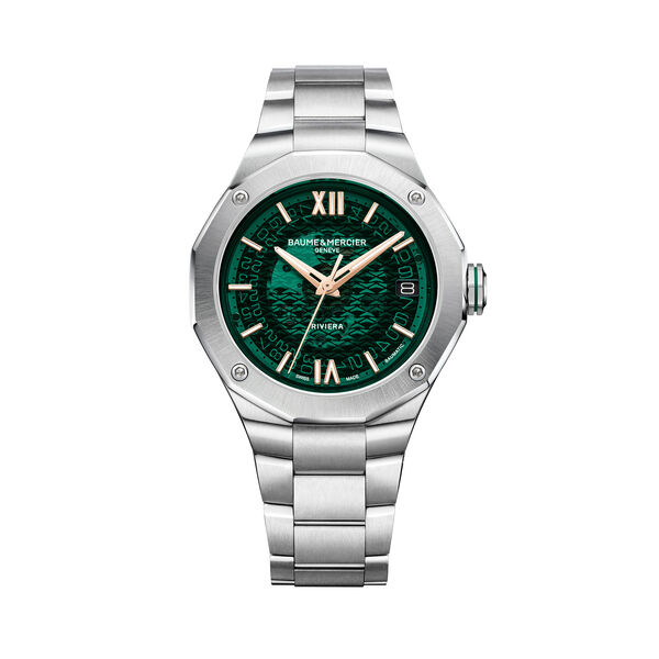 Riviera 39 mm Baumatic en acier inoxydable