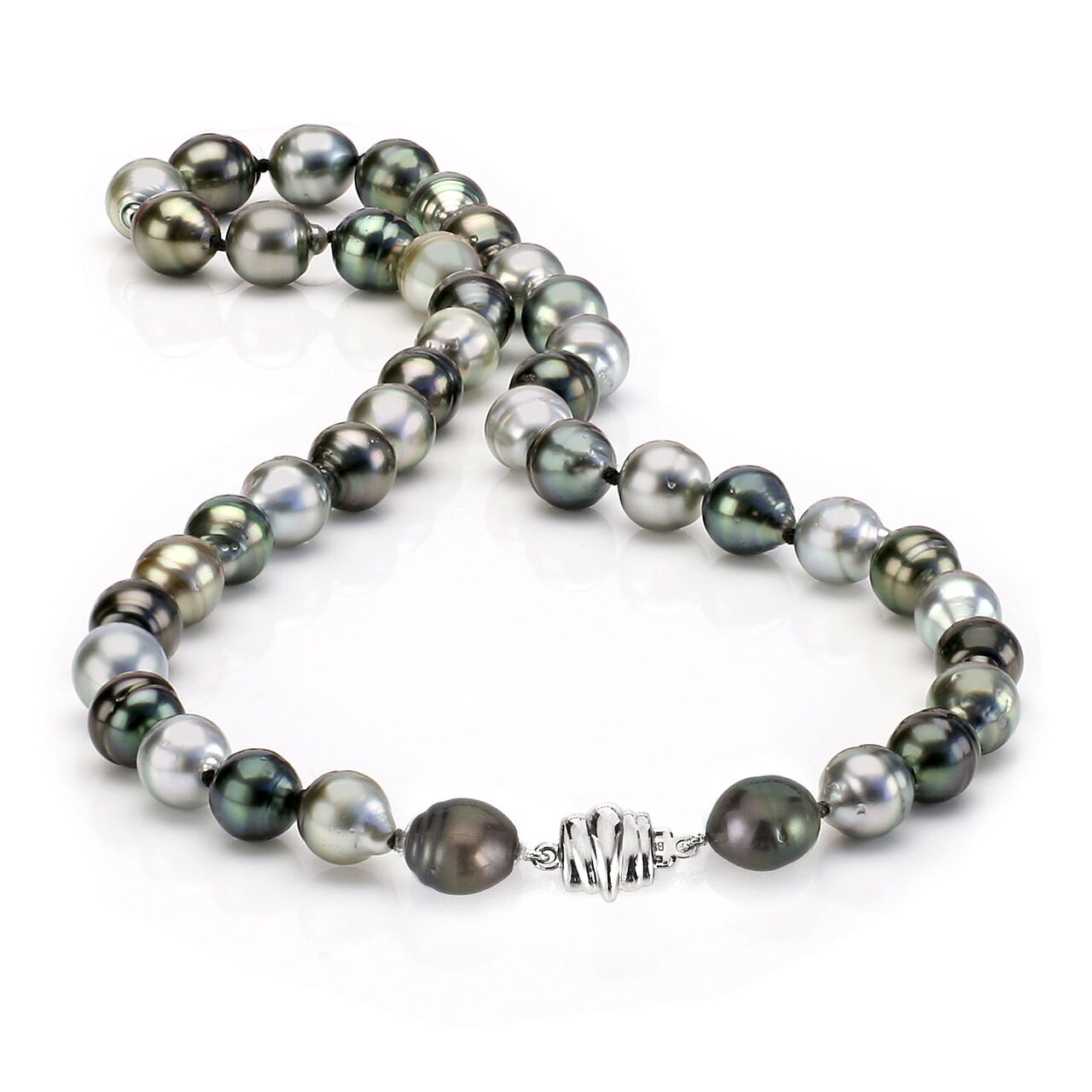 bijoux birks essentials 9 10mm tahitian circle pearl necklace image number 0