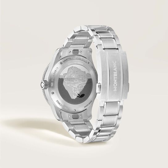 Montblanc 1858 0 Oxygen 38 mm automatique en acier inoxydable image number 4