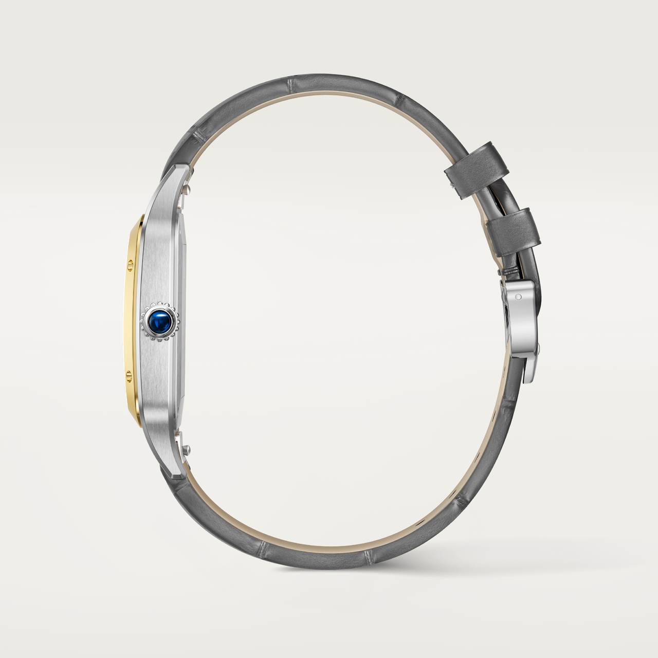 Cartier Santos-Dumont 47 X 34 mm automatique en or jaune et acier inoxydable, tr&egrave;s grand mod&egrave;le image number 4