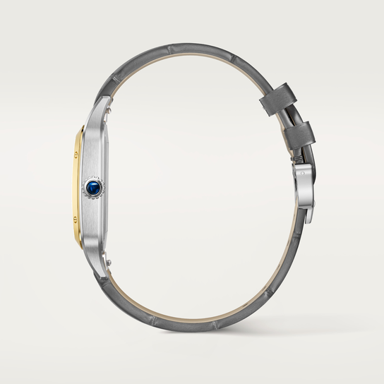 Cartier Santos-Dumont 47 X 34 mm automatique en or jaune et acier inoxydable, tr&egrave;s grand mod&egrave;le image number 4