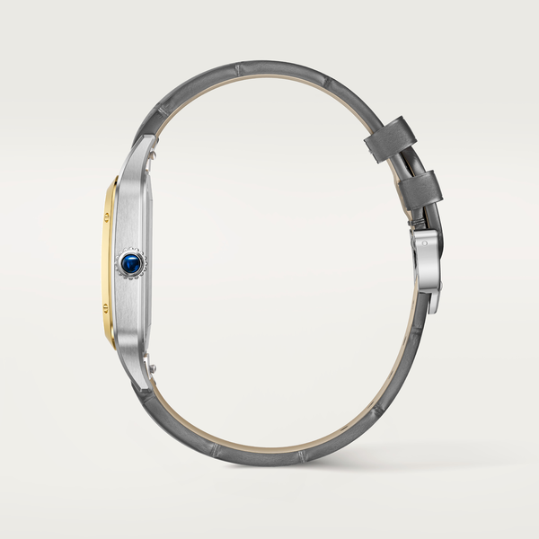 Santos-Dumont 47 X 34 mm automatique en or jaune et acier inoxydable, tr&egrave;s grand mod&egrave;le