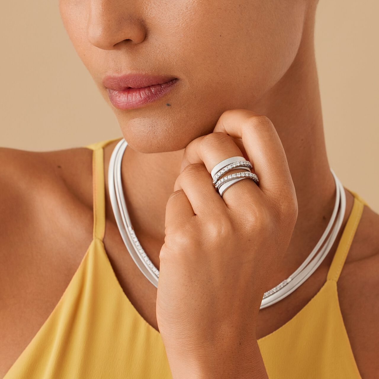 Marco Bicego Masai Bague en or jaune et diamants image number 1