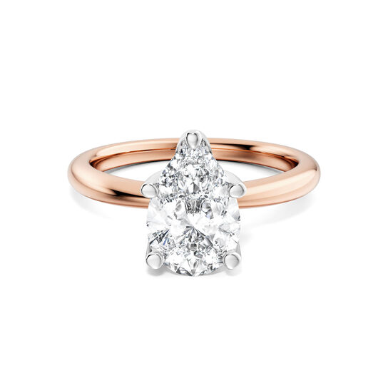 Birks North Star Pear-Cut Solitaire Diamond Engagement Ring in Rose Gold image number 0