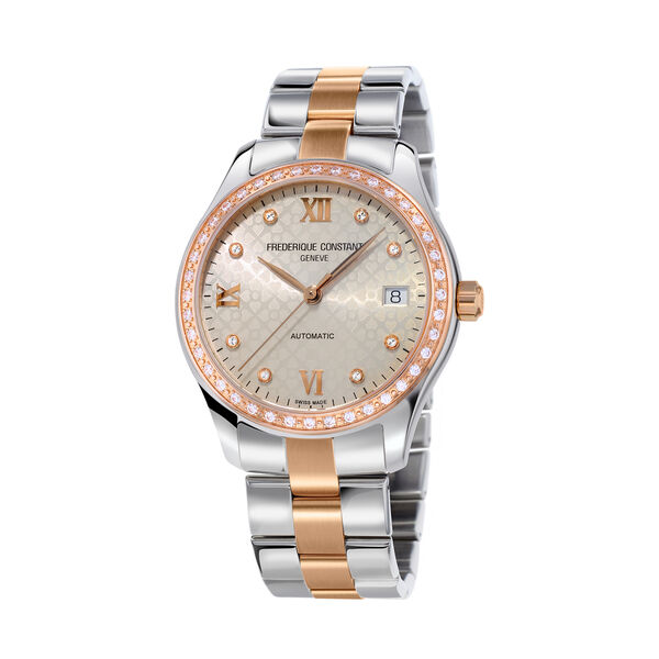 Ladies Automatic Steel & Rose Gold Plated Steel 36mm