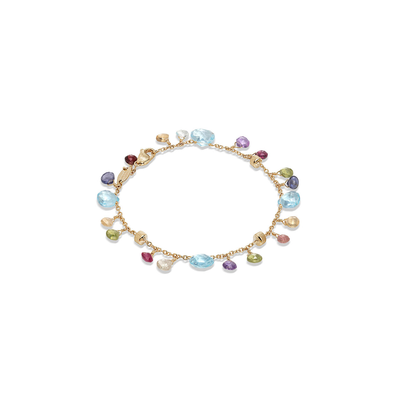 Paradise Yellow Gold and Semi-Precious Gemstone and Pearl Bracelet image number 0