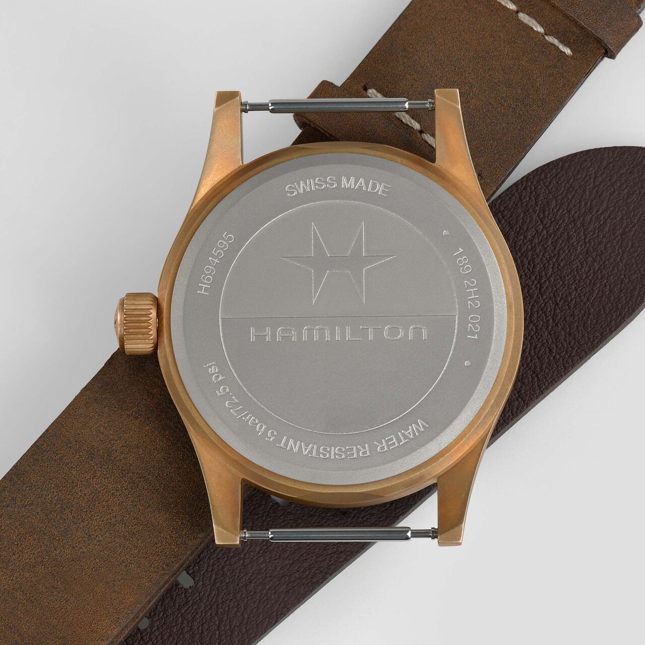 Hamilton Khaki Field 38 mm manuelle en bronze et titane image number 6