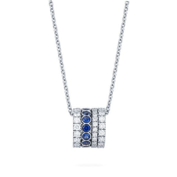 Pendentif en saphirs et diamants