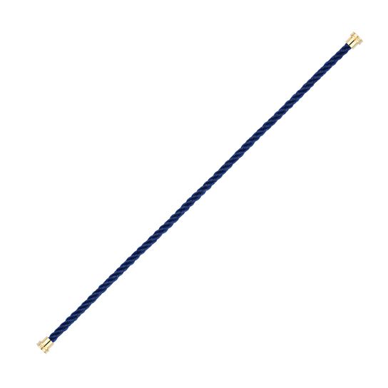 Fred Yellow Gold Plated Stainless Steel Medium Blue Cable 6B1057 image number 0