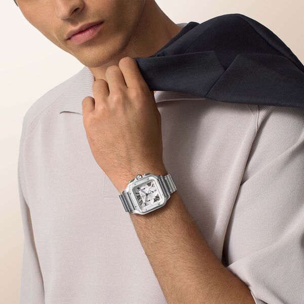 Santos de Cartier Large Automatic Chronograph 40 mm Stainless Steel
