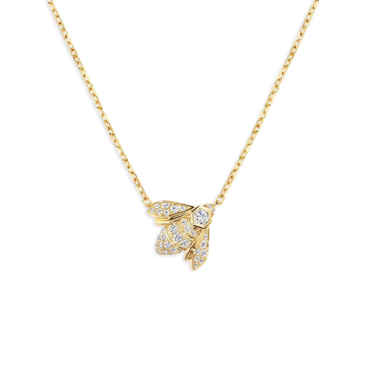 Chaumet Bee My Love Yellow Gold and Diamond Pavé Bee Pendant image number 0