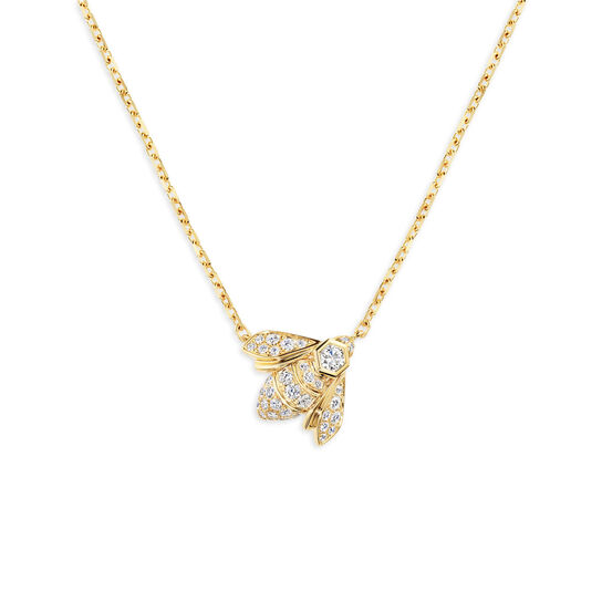 Chaumet Bee My Love Yellow Gold and Diamond Pavé Bee Pendant image number 0