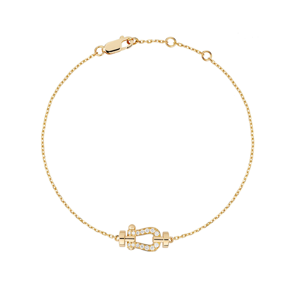 Force 10 Small Yellow Gold and Diamond Pav&eacute; Bracelet