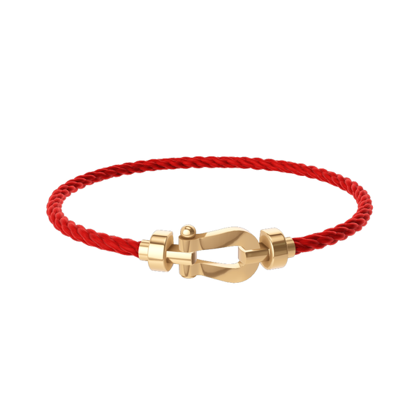 Force 10 Medium Yellow Gold Cable Bracelet