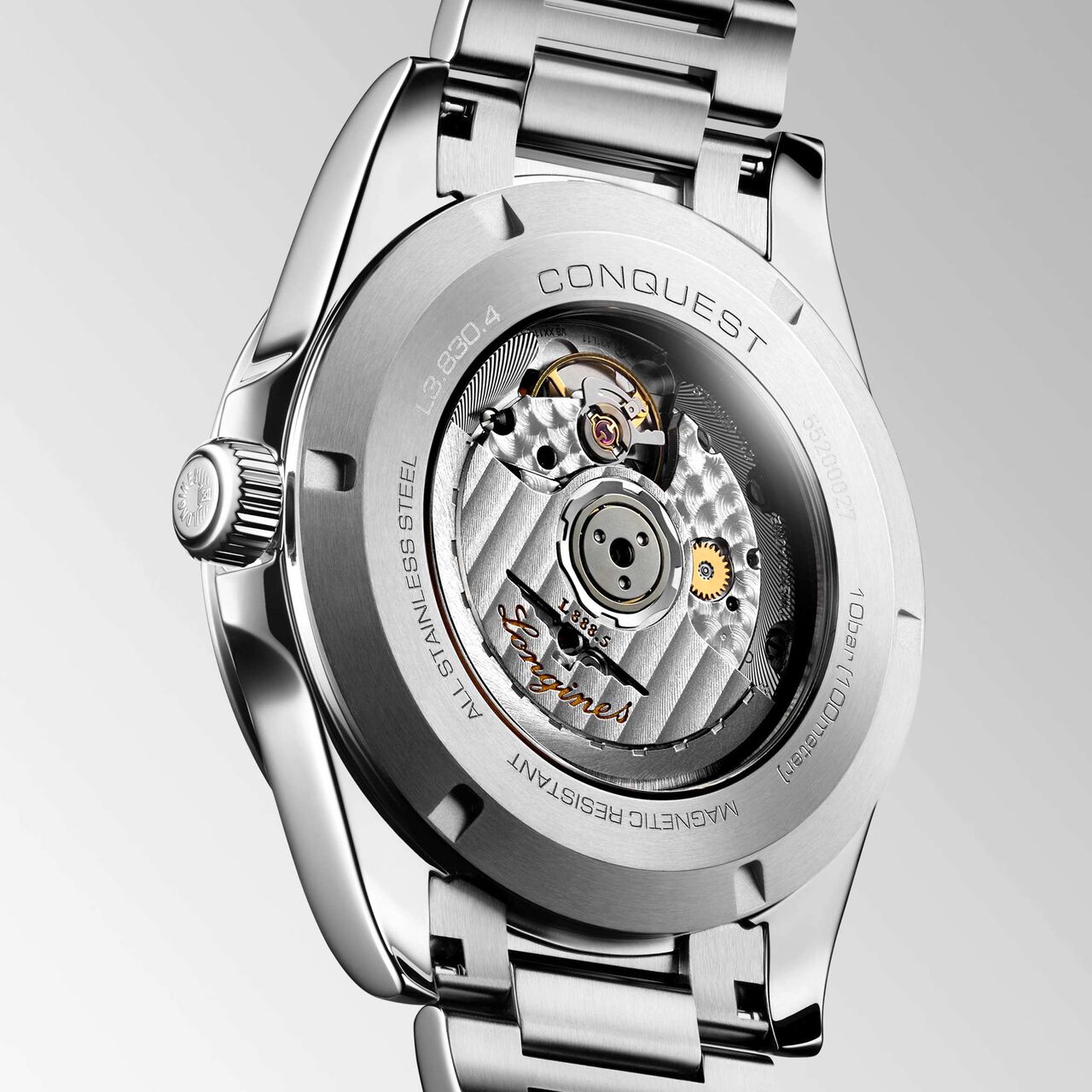 Longines Conquest Automatic 41 mm Stainless Steel L3.830.4.72.6 Back image number 4