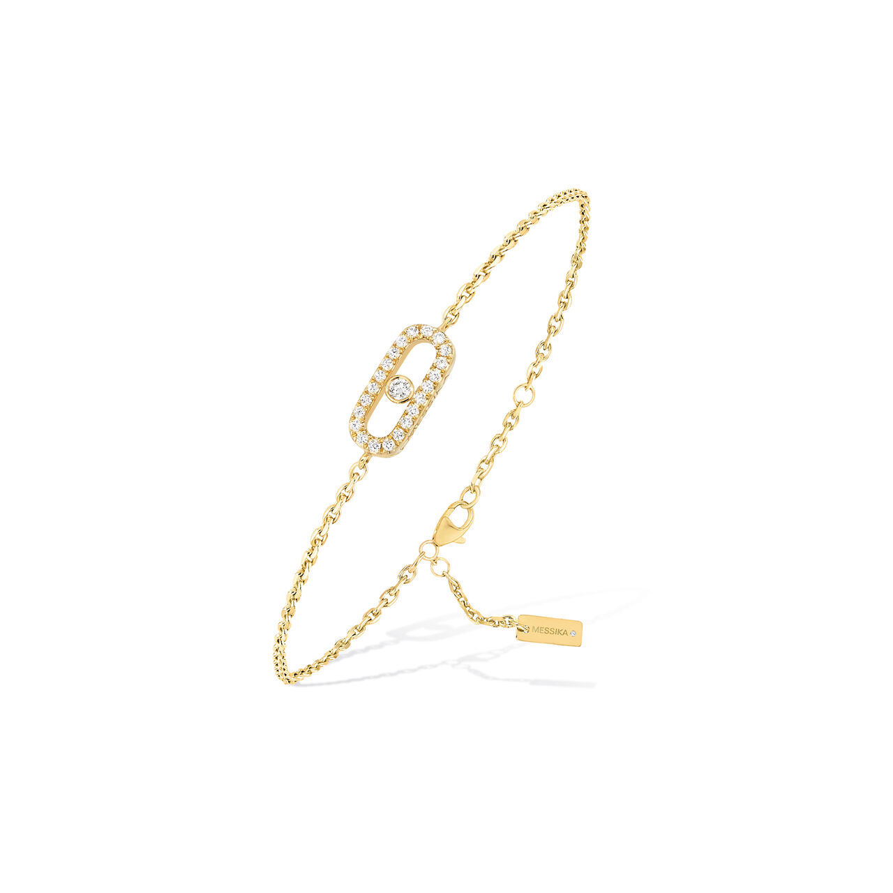 Messika Care(s) Yellow Gold and Diamond Pavé Bracelet 12075-YG image number 0