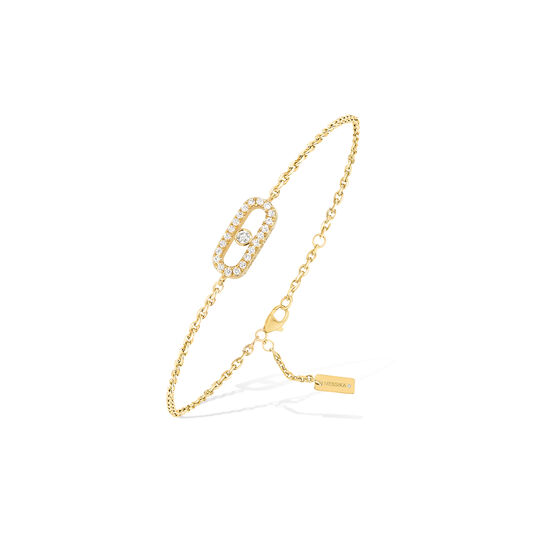 Messika Care(s) Yellow Gold and Diamond Pav&eacute; Bracelet 12075-YG image number 0